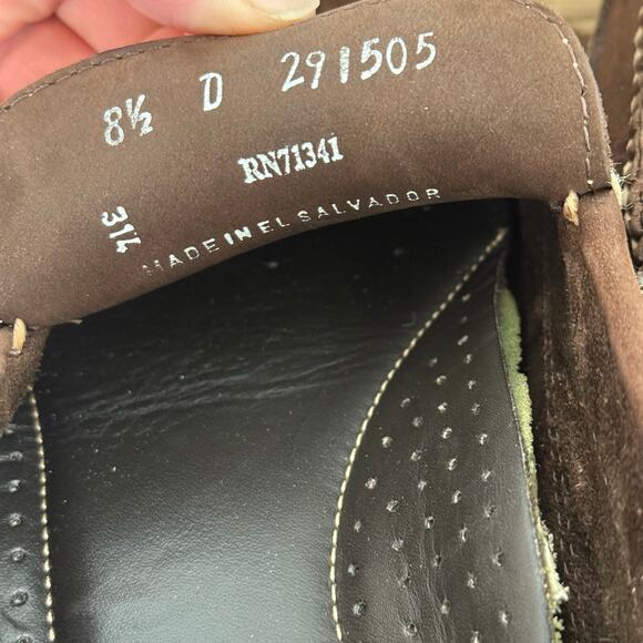 Vintage LL Bean Suede Moccasin Slip on Loafers. Casual, Preppy, Business. 8.5 main image 8